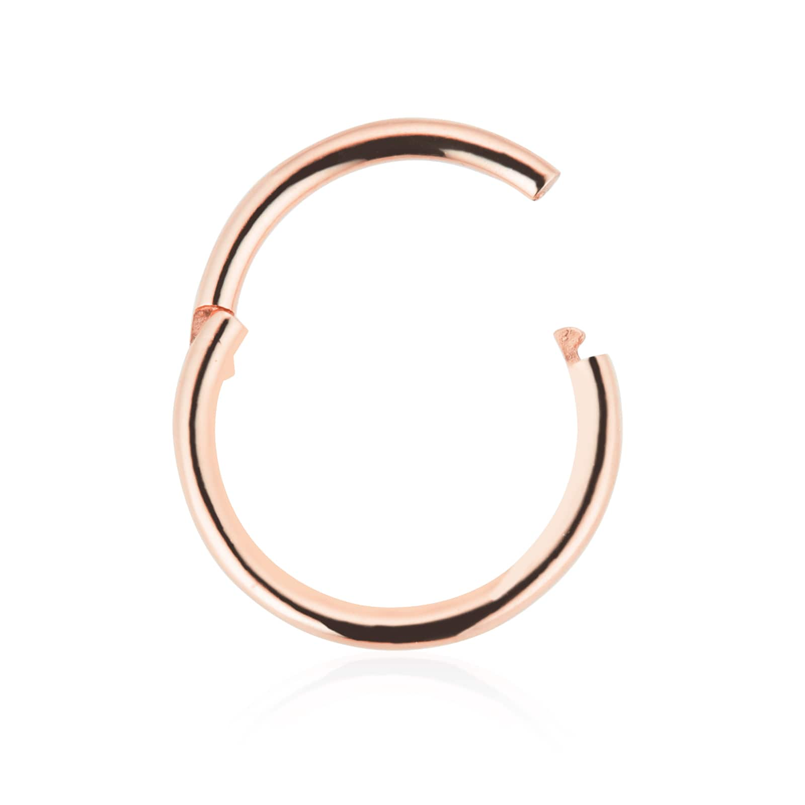 8mm rose gold hot sale hoop earrings