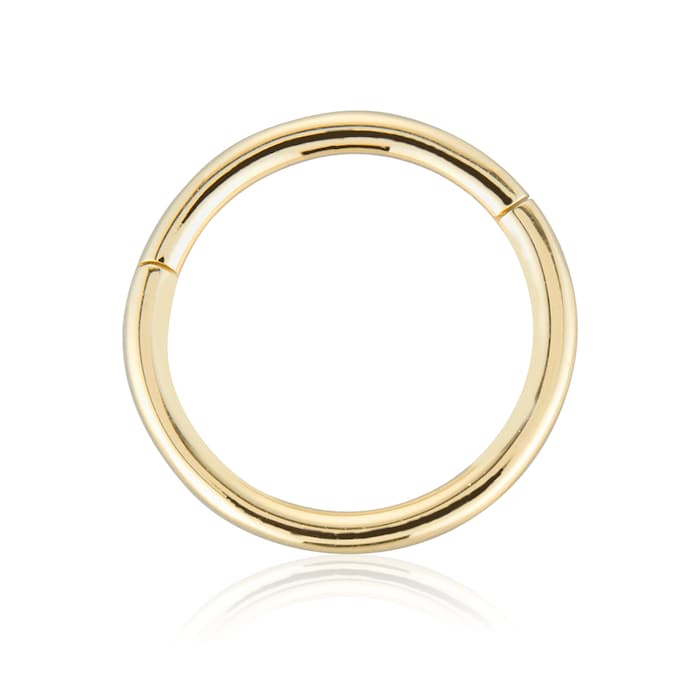 Maria Tash 14ct Yellow Gold 9.5mm Plain Single Hoop Earring