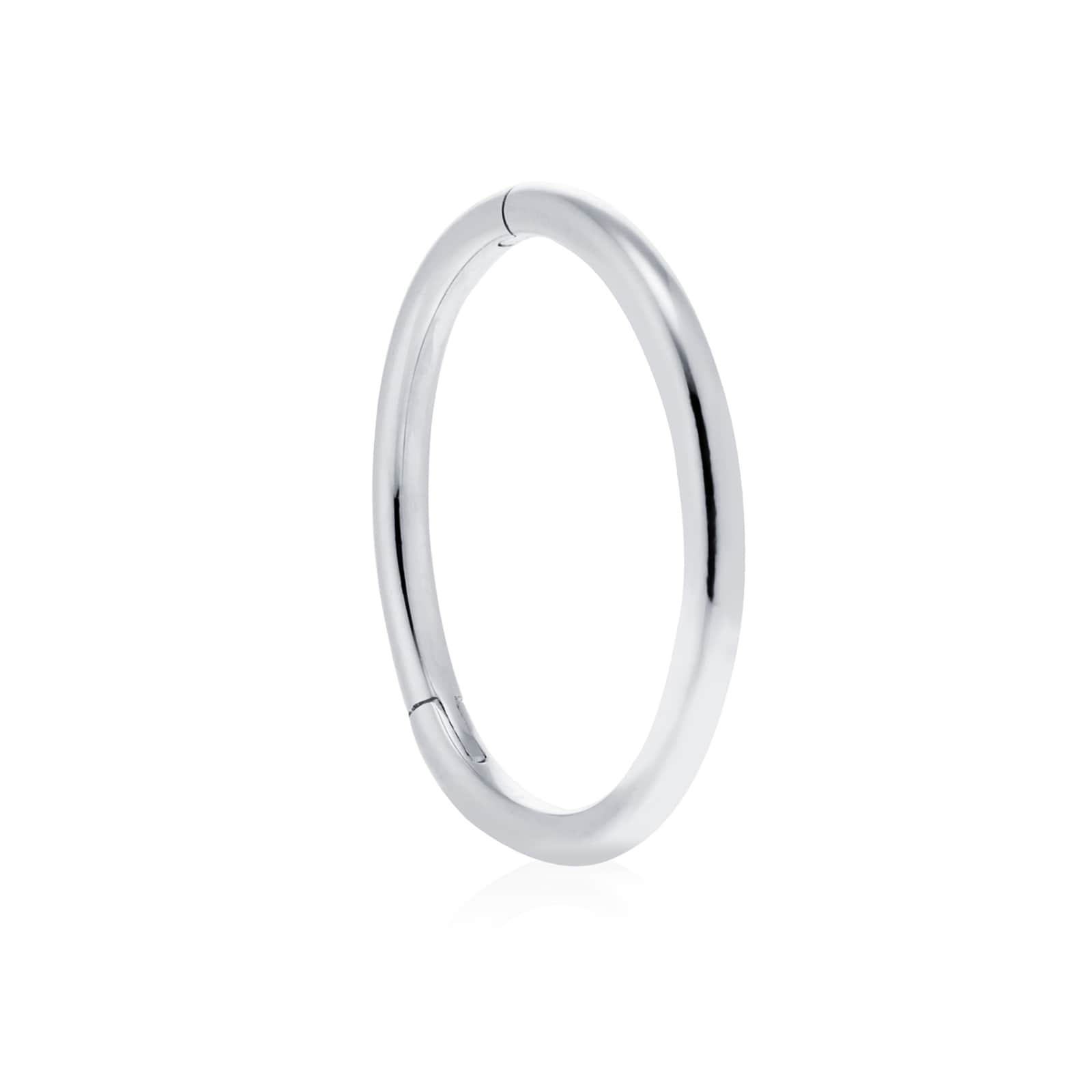 Maria Tash 14ct White Gold 9.5mm Plain Single Hoop Earring