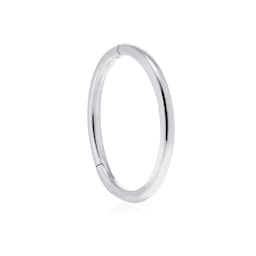 37910038 - 14ct White Gold 9.5mm Plain Single Hoop Earring