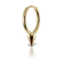 37910041 - 14ct Yellow Gold 8mm Short Spike Single Hoop Earring