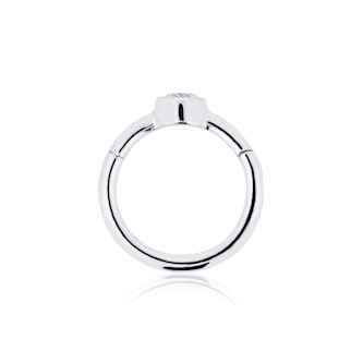 Maria Tash 18ct White Gold 6.5mm Scalloped Diamond 0.03ct Single Hoop Earring Maria Tash 18ct White Gold 6.5mm Scalloped Diamond 0.03ct Single Hoop Earring