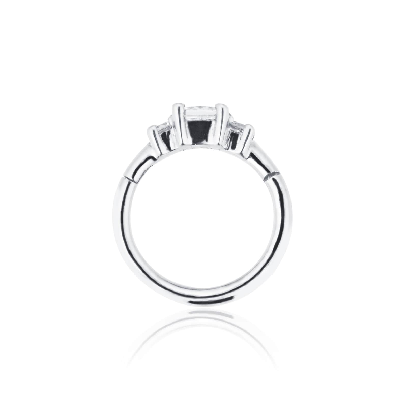 Maria Tash 18ct White Gold 6.5mm Diamond 0.09ct Single Hoop Earring