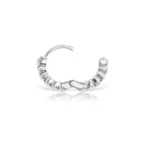 Maria Tash 18ct White Gold 6.5mm Invisible Set Diamond 0.15ct Eternity Single Hoop Earring