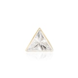 Maria Tash 18ct Yellow Gold Triangle 0.03ct Diamond Single Threaded Stud Earring