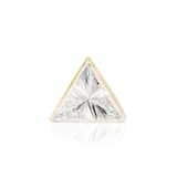Maria Tash 18ct Yellow Gold Triangle 0.05ct Diamond Single Threaded Stud Earring