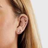 Maria Tash Yellow Gold Invisible Set 0.10ct Diamond Single Threaded Stud Earring