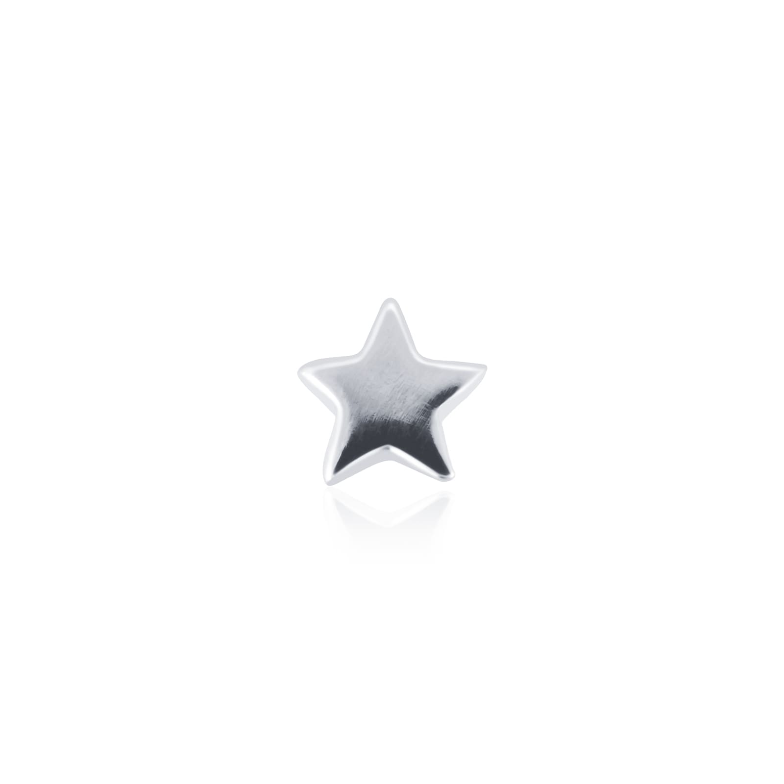 Maria Tash 14ct White Gold Star Single Traditional Stud Earring