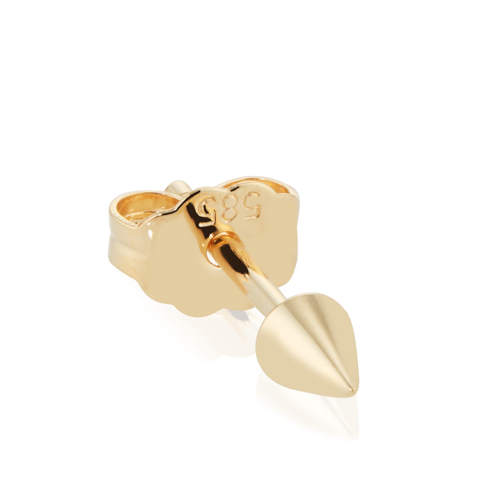 Good Art Hlywd Single Spike Stud Earring In Yellow Gold | ModeSens