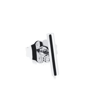 Maria Tash 14ct White Gold Polished Round Bar Single Traditional Stud Earring Maria Tash 14ct White Gold Polished Round Bar Single Traditional Stud Earring