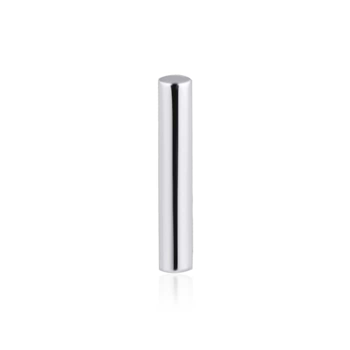 Maria Tash 14ct White Gold Polished Round Bar Single Traditional Stud Earring