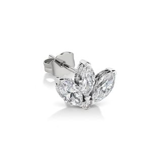Maria Tash 18ct White Gold 0.13ct Diamond Lot Single Traditional Stud Earring