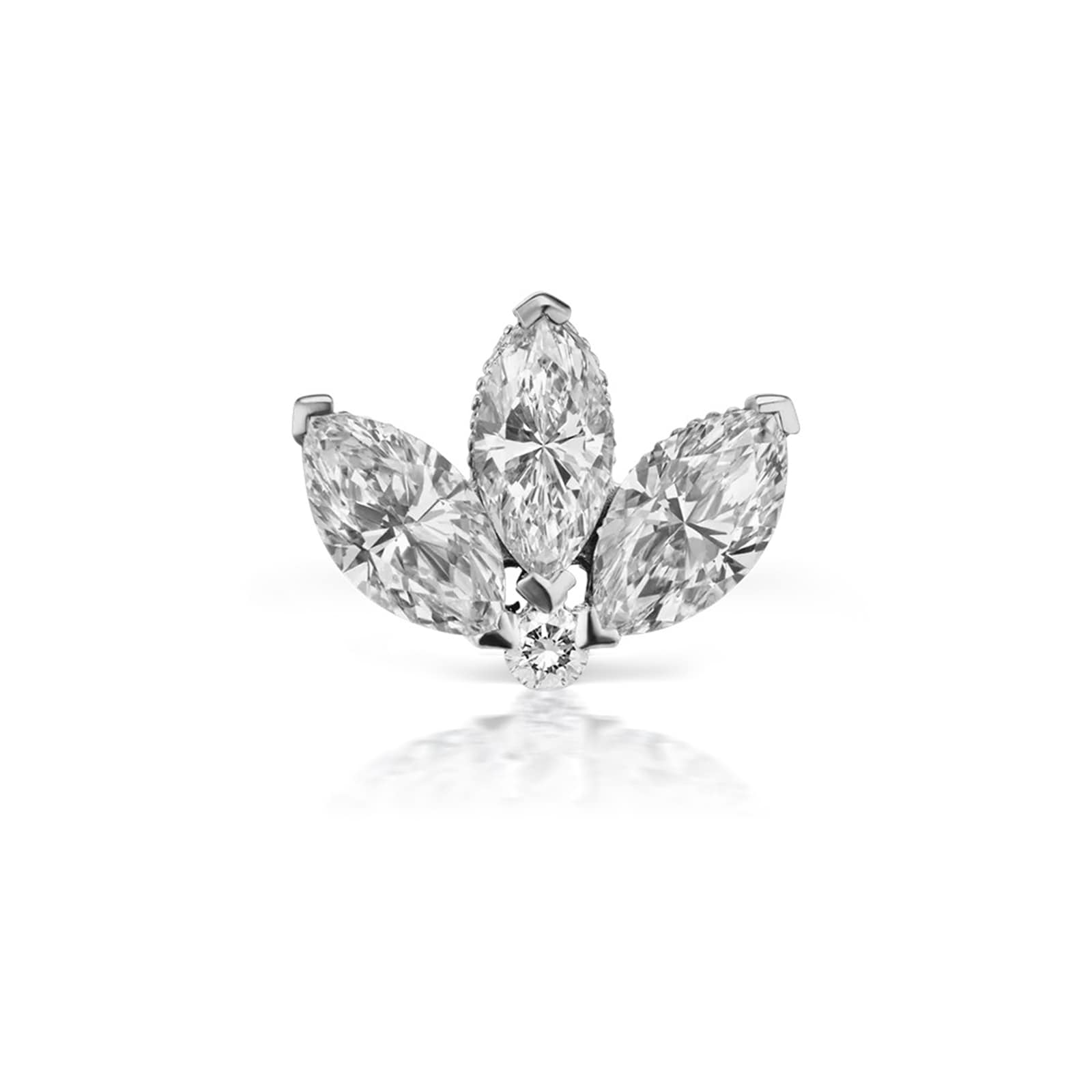 Maria Tash 18ct White Gold 0.13ct Diamond Lot Single Traditional Stud Earring Maria Tash 18ct White Gold 0.13ct Diamond Lot Single Traditional Stud Earring