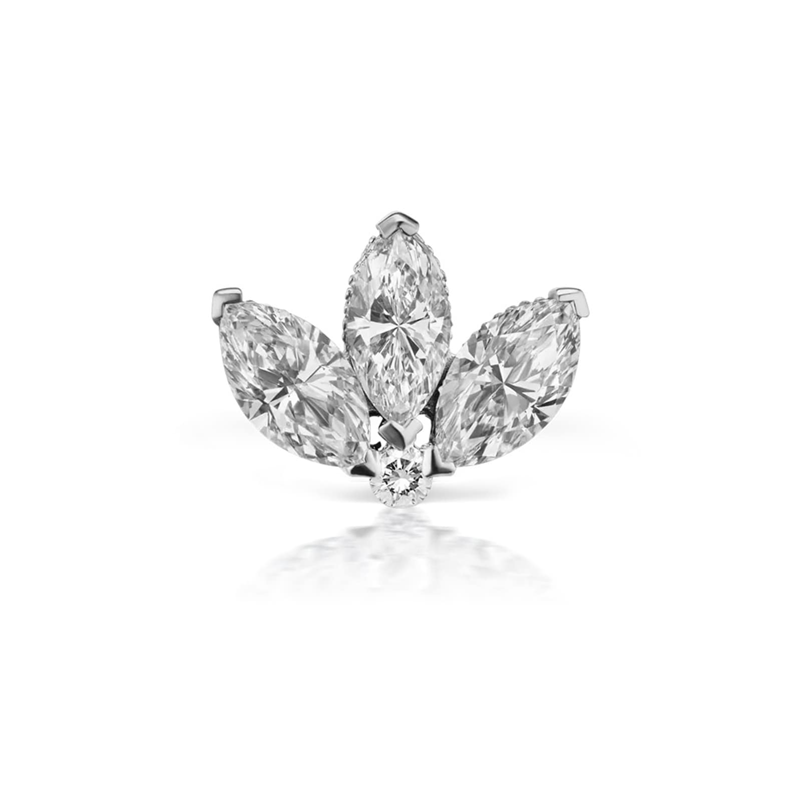 Maria Tash 18ct White Gold 0.25ct Diamond Lot Single Traditional Stud Earring Maria Tash 18ct White Gold 0.25ct Diamond Lot Single Traditional Stud Earring