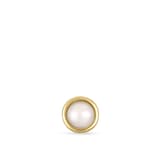 Maria Tash 14ct Yellow Gold 2mm Natural Pearl Single Traditional Stud Earring