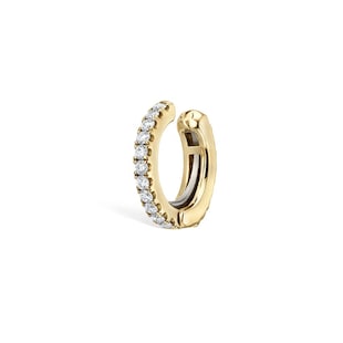 Maria Tash 18ct Yellow Gold 8mm 0.13ct Diamond Eternity Ear Cuff
