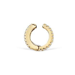 Maria Tash 18ct Yellow Gold 8mm 0.13ct Diamond Eternity Ear Cuff