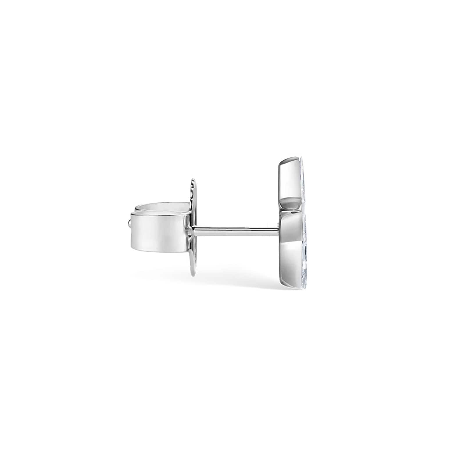 Maria Tash 18ct White Gold 7mm Invisable Set 0.19ct Diamond Star Single Traditional Stud Earring