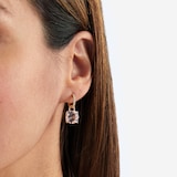 Kiki McDonough Kiki Classics 18ct Yellow Gold, Morganite & 0.13cttw Diamond Hoop Detachable Earrings