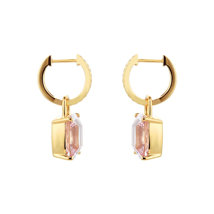 Kiki McDonough Kiki Classics 18ct Yellow Gold, Morganite & 0.13cttw Diamond Hoop Detachable Earrings