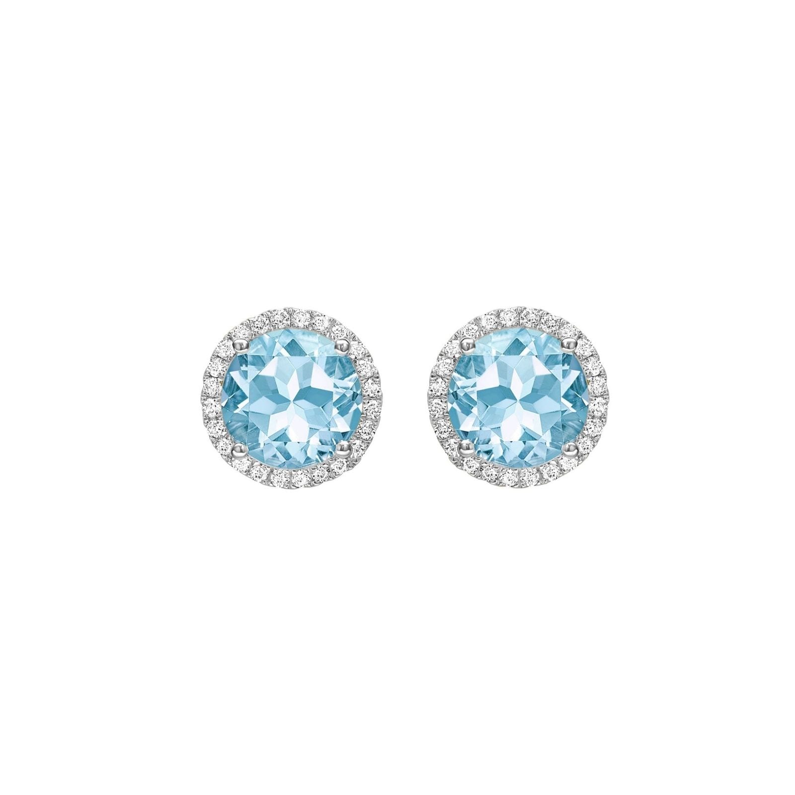Kiki McDonough Grace 18ct White Gold, Blue Topaz & 0.19cttw Diamond Earrings Kiki McDonough Grace 18ct White Gold, Blue Topaz & 0.19cttw Diamond Earrings