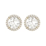 Kiki McDonough Grace 18ct Yellow Gold, White Topaz & 0.19cttw Diamond Earrings