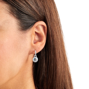 Kiki McDonough Grace 18ct White Gold, Blue Topaz & 0.32cttw Diamond Mini Detachable Drops Earrings