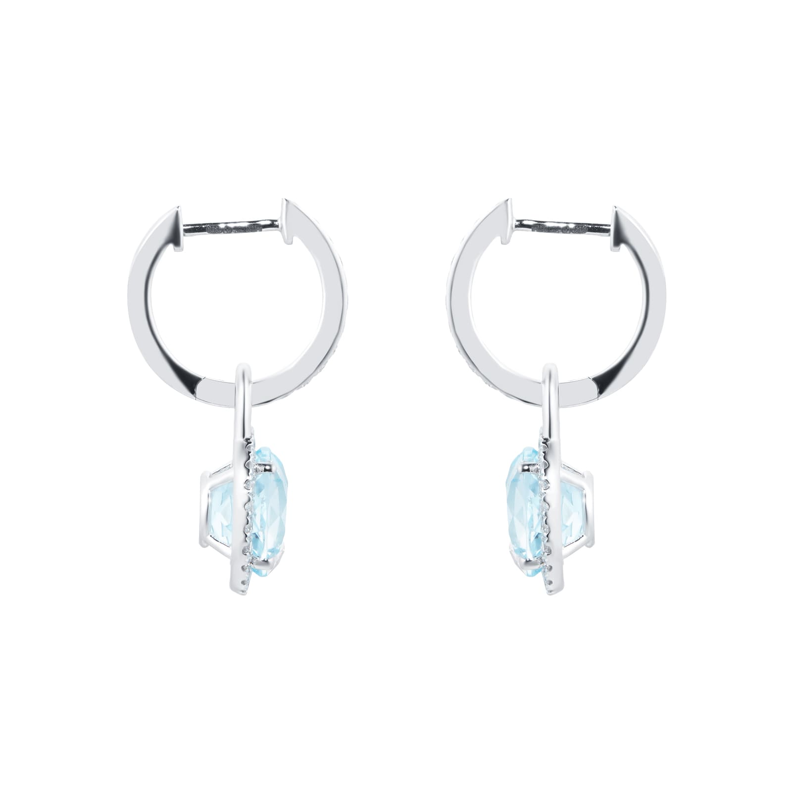 Kiki McDonough Grace 18ct White Gold, Blue Topaz & 0.32cttw Diamond Mini Detachable Drops Earrings