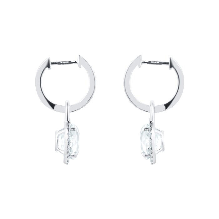 Kiki McDonough Grace 18ct White Gold, White Topaz & 0.32cttw Diamond Mini Detachable Drops Earrings