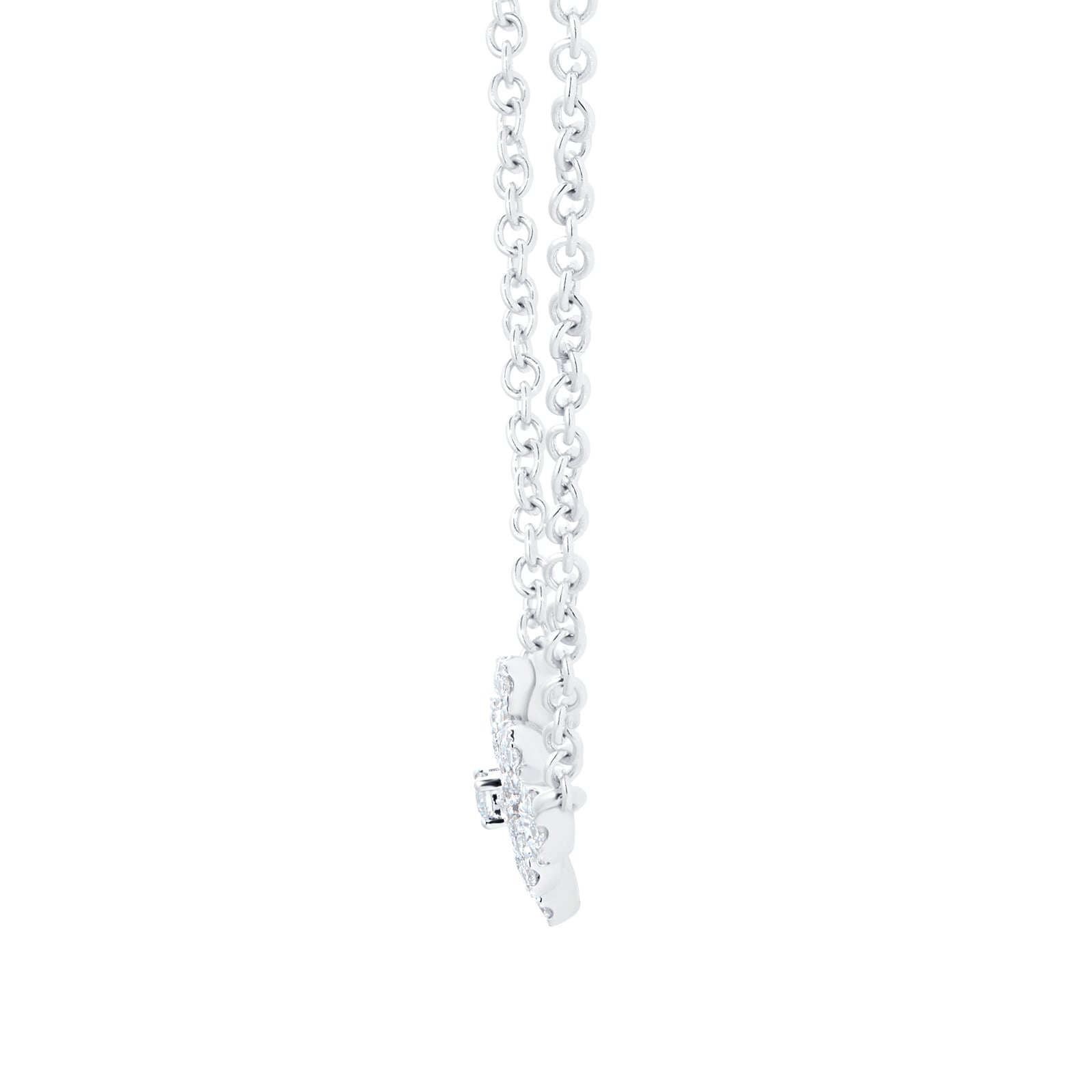 Kiki McDonough Lace 18ct White Gold and 0.24ct Diamond Filigree Detail Necklace Kiki McDonough Lace 18ct White Gold and 0.24ct Diamond Filigree Detail Necklace