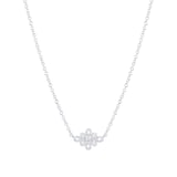 Kiki McDonough Lace 18ct White Gold and 0.24ct Diamond Filigree Detail Necklace