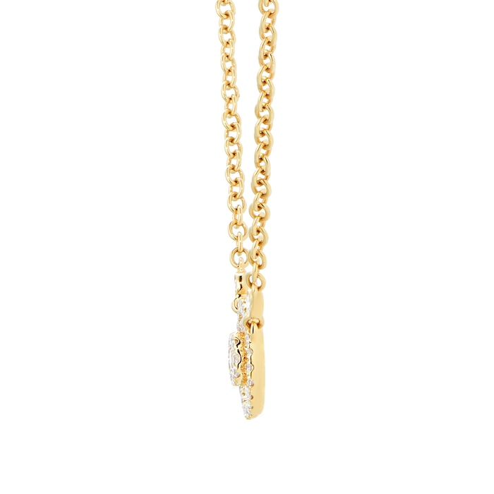 Kiki McDonough Apollo 18ct Yellow Gold, White Topaz and Diamond Small Necklace