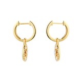 Kiki McDonough Apollo 18ct Yellow Gold, 0.08ct Blue Topaz and 0.50ct Diamond Small Detachable Earrings