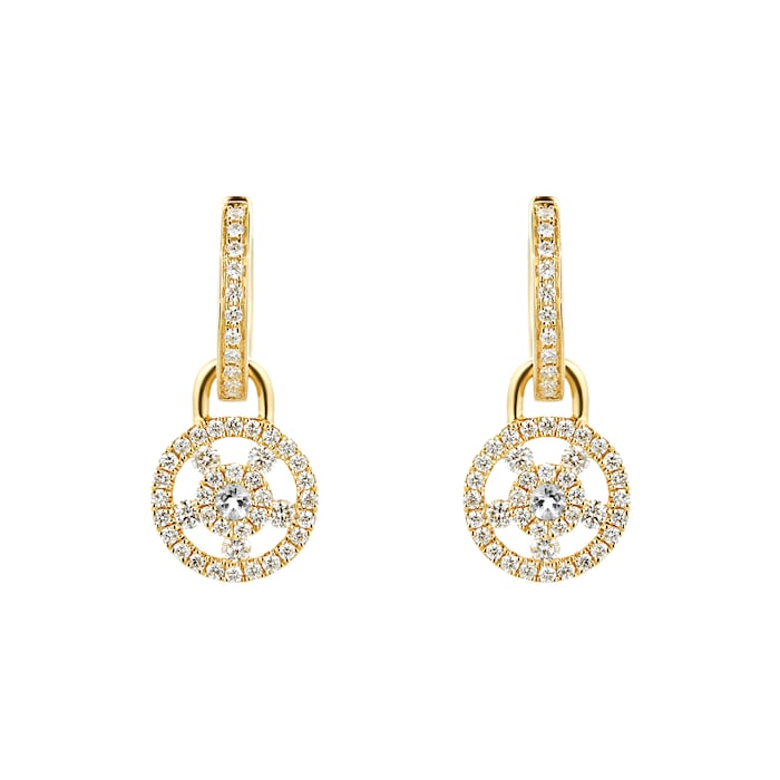 Kiki McDonough Apollo 18ct Yellow Gold, 0.08ct White Topaz and 0.50ct Diamond Small Detachable Earrings