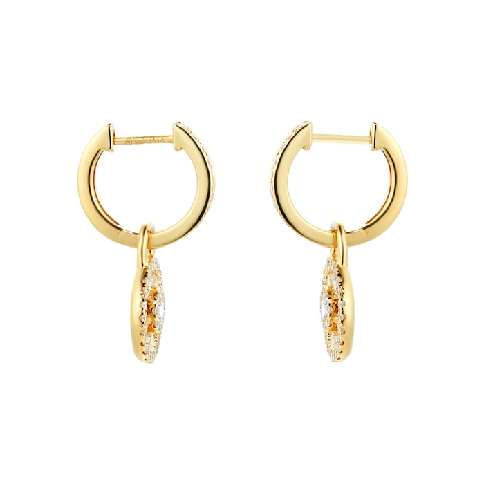 Kiki McDonough Apollo 18ct Yellow Gold, 0.08ct White Topaz and 0.50ct Diamond Small Detachable Earrings