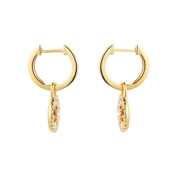 Kiki McDonough Apollo 18ct Yellow Gold, 0.08ct White Topaz and 0.50ct Diamond Small Detachable Earrings