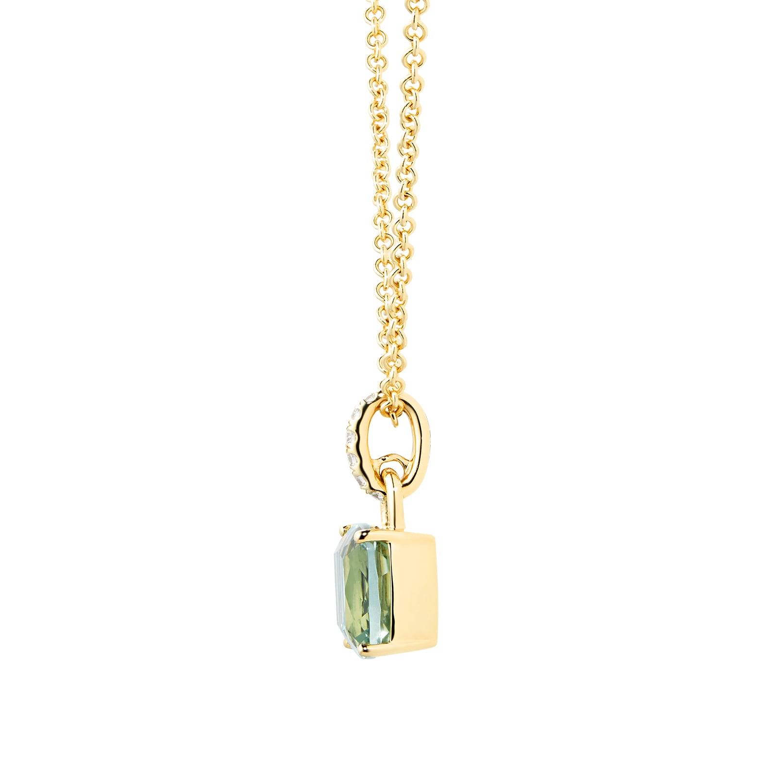 Kiki McDonough Kiki Cushion 18ct Yellow Gold, Green Amethyst