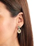 Kiki McDonough 18ct Yellow Gold 0.88ct Diamond & Quartz Earrings