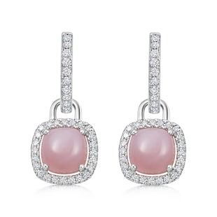 Kiki McDonough Exclusive 18ct White Gold 0.32ct Diamond Mini Cushion Drop Earrings