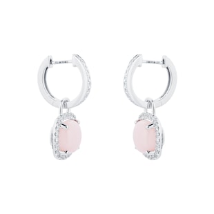Kiki McDonough Exclusive 18ct White Gold 0.32ct Diamond Mini Cushion Drop Earrings