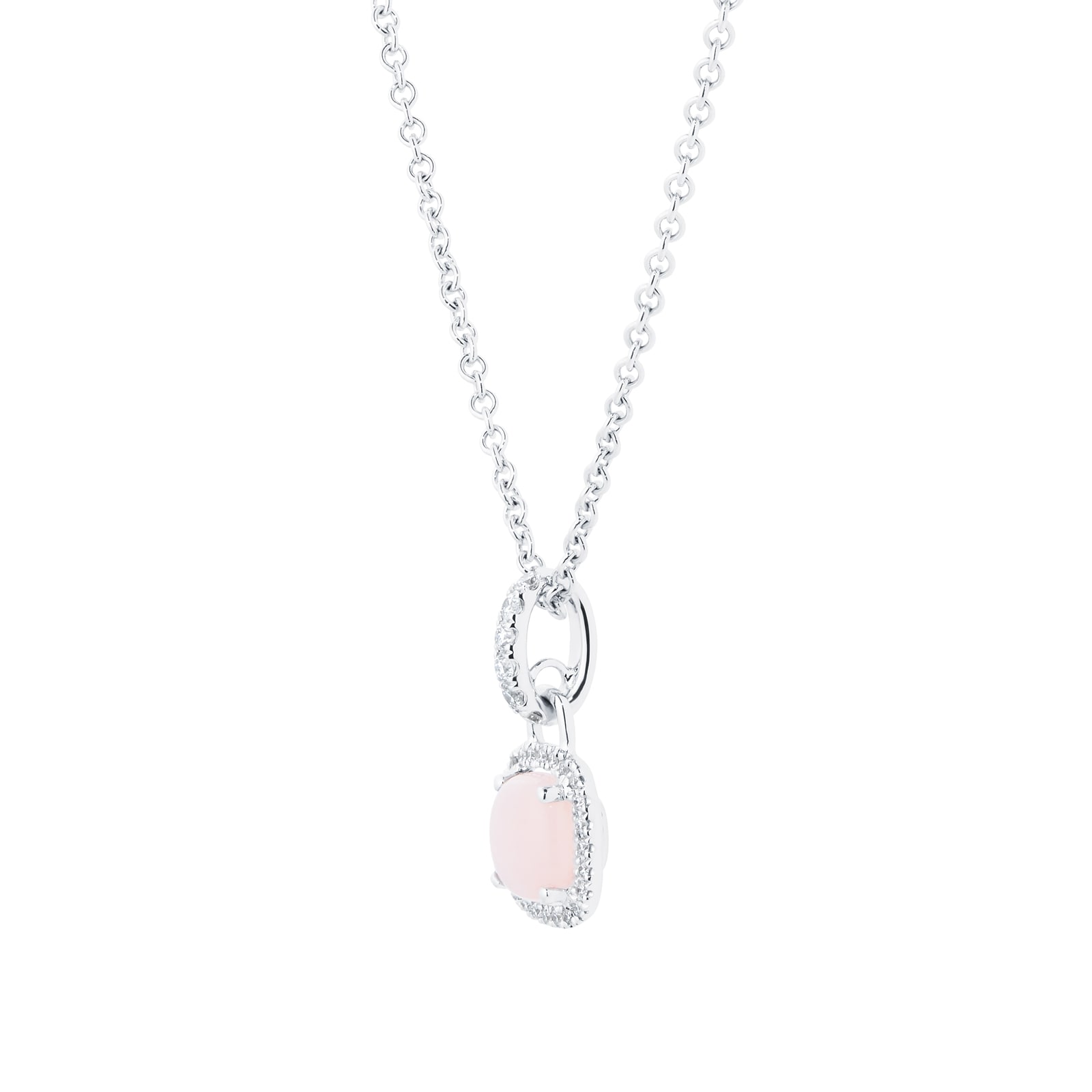 Kiki McDonough Exclusive 18ct White Gold 0.20ct Diamond Cushion Pendant ...