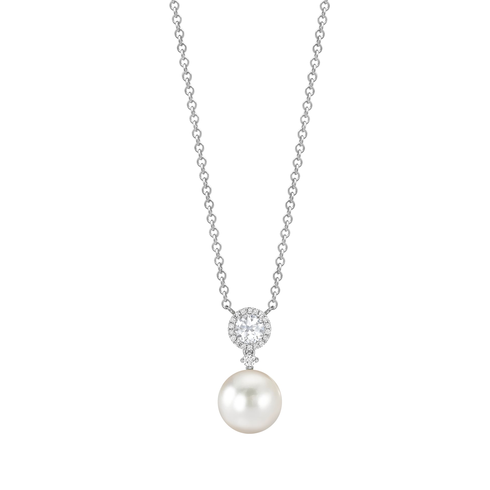 Pearl Jewellery, White & Gold Pearl Diamond Earrings, Necklaces ...