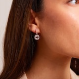 Kiki McDonough 18ct White Gold 0.32ct Diamond & White Topaz Earrings