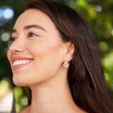 Kiki McDonough Signatures 18ct Yellow Gold Citrine & 0.77ct Diamond Flower Drop Earrings