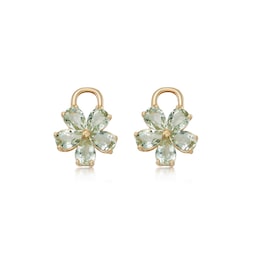 37940181 - 18ct Yellow Gold Green Amethyst Flower Detachable Drops