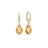 Kiki McDonough 18ct Yellow Gold Kiki Classics Citrine Pear Drop Earrings