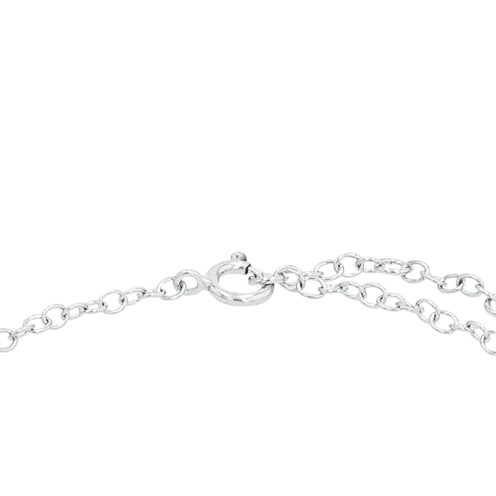 925 Silver Plated Bead Ball Round Chain Charm Bracelet - 8.3 Inch Xmas Gift