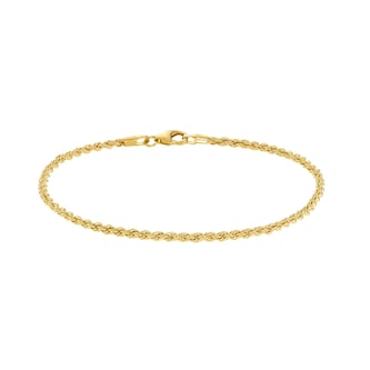 AMOR 9ct Yellow Gold Cord Chain Bracelet