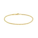 AMOR 9ct Yellow Gold Cord Chain Bracelet