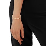 AMOR 9ct Yellow Gold Double Cord Chain Bracelet